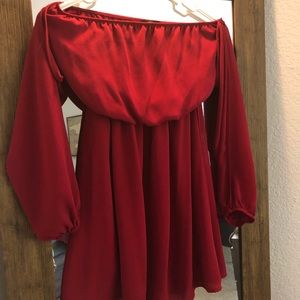 Off the shoulder - red forever 21 size small dress